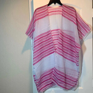 Women’s Striped Kimono Wrap Open Front New